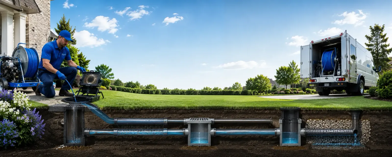 Outdoor drain cleaning information for Lovely, KY